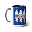 Indian Time, always on time Two-Tone Coffee Mugs, 15oz