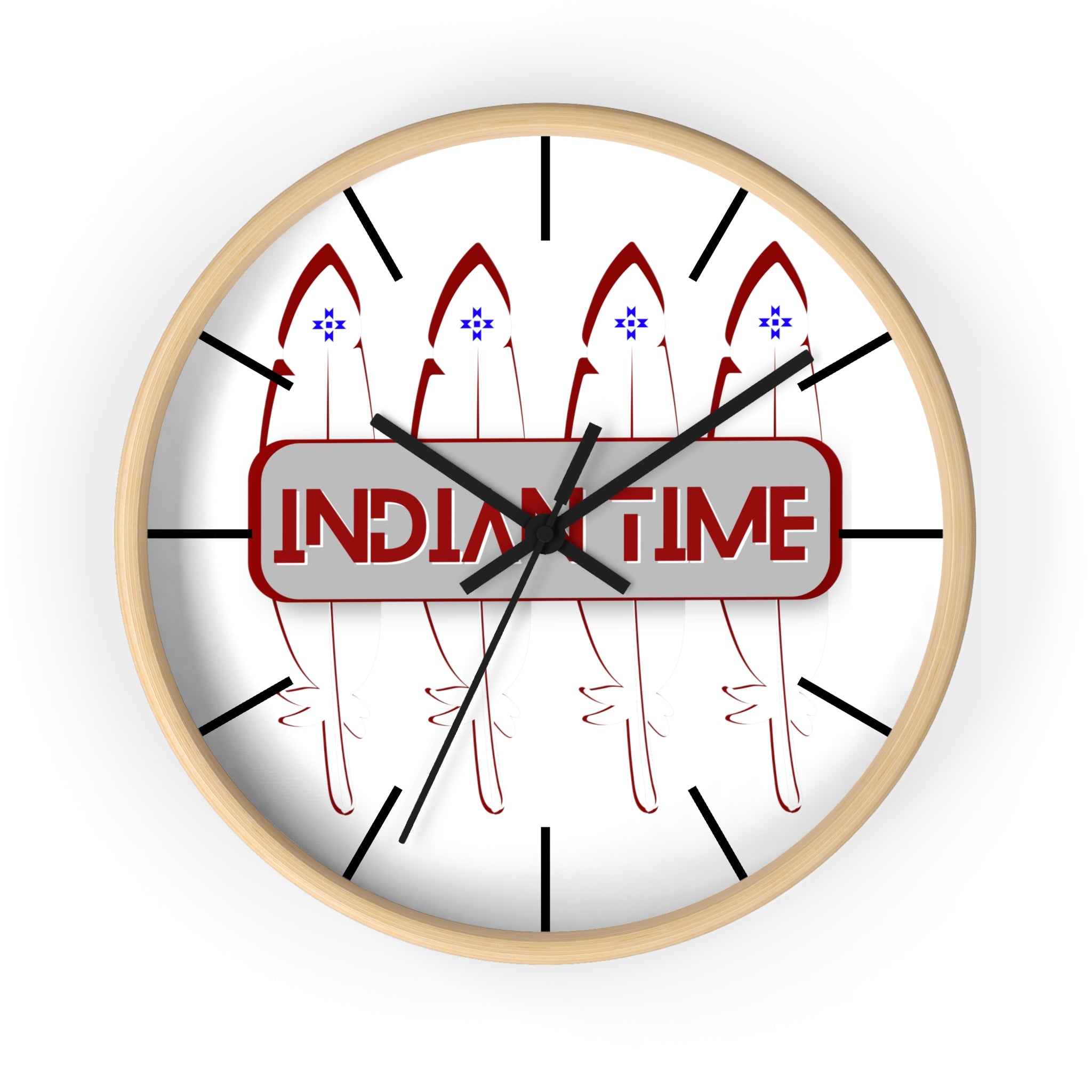 Indian Time Wall clock