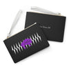 Purple Native Bison with pattern Clutch Bag
