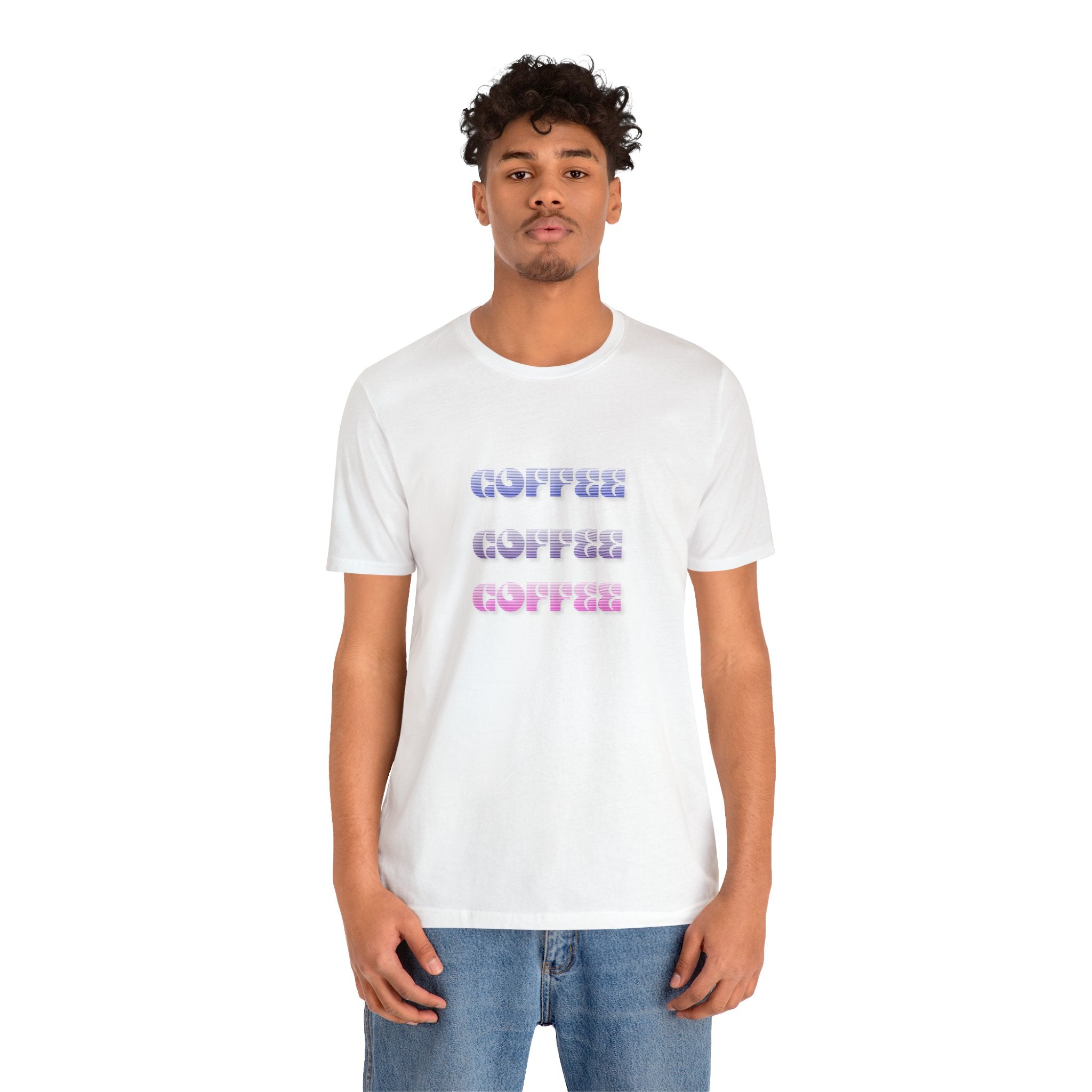 Coffee, Coffee, Coffee bold Jersey Short Sleeve Tee