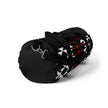 Black, Red, and White Warrior Duffel Bag, Small