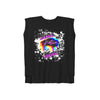 Native Innii aka Bison Graphic, Still Here, Native Pride, White, Mauve, Black, Teal or Grey, Women’s Flowy Rolled Cuffs Muscle Tee
