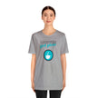 Coffee first please teal Unisex Jersey Short Sleeve Tee