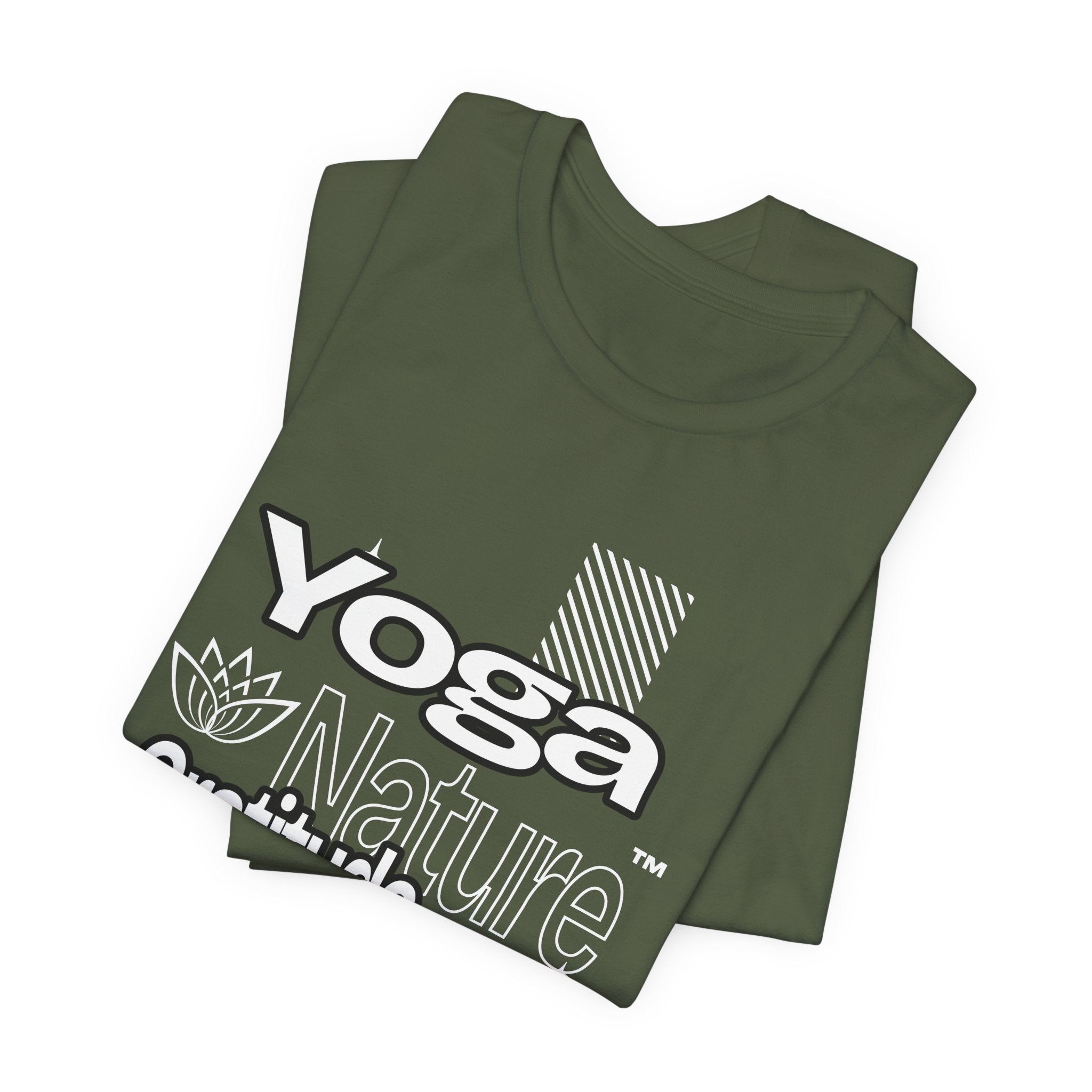 Yoga Nature Gratitude, Black, Green, Aqua, True Royal, Purple, Berry and Red, Unisex Jersey Short Sleeve Tshirt