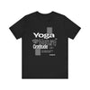 Yoga Nature Gratitude, Black, Green, Aqua, True Royal, Purple, Berry and Red, Unisex Jersey Short Sleeve Tshirt