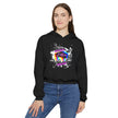 Native Innii aka Bison Graphic, Still Here, Native Pride, Black, Dust, Green or Athletic, Women's Cinched Bottom Hoodie