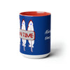 Indian Time, always on time Two-Tone Coffee Mugs, 15oz