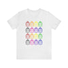 Rainbow of Buddhas Unisex Jersey Short Sleeve Tee