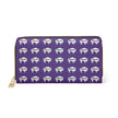 Purple-Rainbow Indigenous White Innii-Bison Zipper Wallet-Native Collection-Iron Woman 80