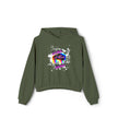 Native Innii aka Bison Graphic, Still Here, Native Pride, Black, Dust, Green or Athletic, Women's Cinched Bottom Hoodie