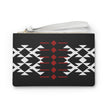 Black, Red, and White Warrior Clutch
