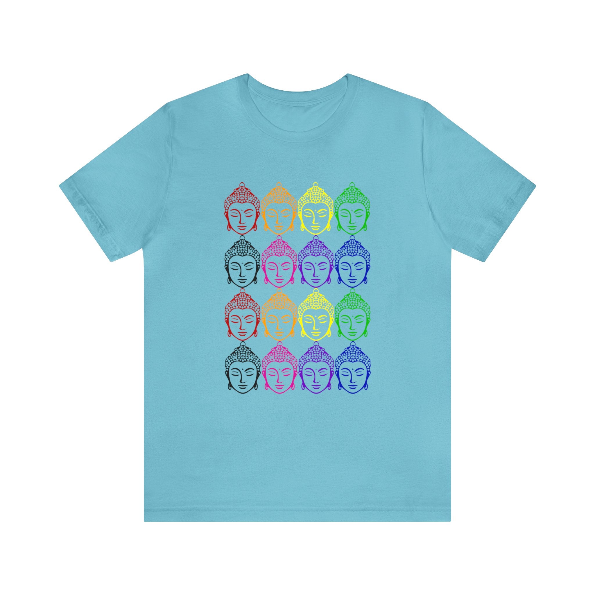 Rainbow of Buddhas Unisex Jersey Short Sleeve Tee