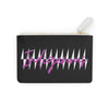 Pink Indigenous with Pattern Mini Clutch Bag, Card Holder