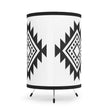 Black Native Pattern Native Collection Tripod Lamp with High-Res Printed Shade, US\CA plug