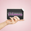 Pink Indigenous with Pattern Mini Clutch Bag, Card Holder