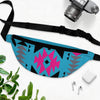 Pink Gray and Black Native Pattern Fanny Pack