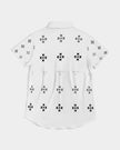 Grayscale Native Stars Women's All-Over Print Short Sleeve Button Up