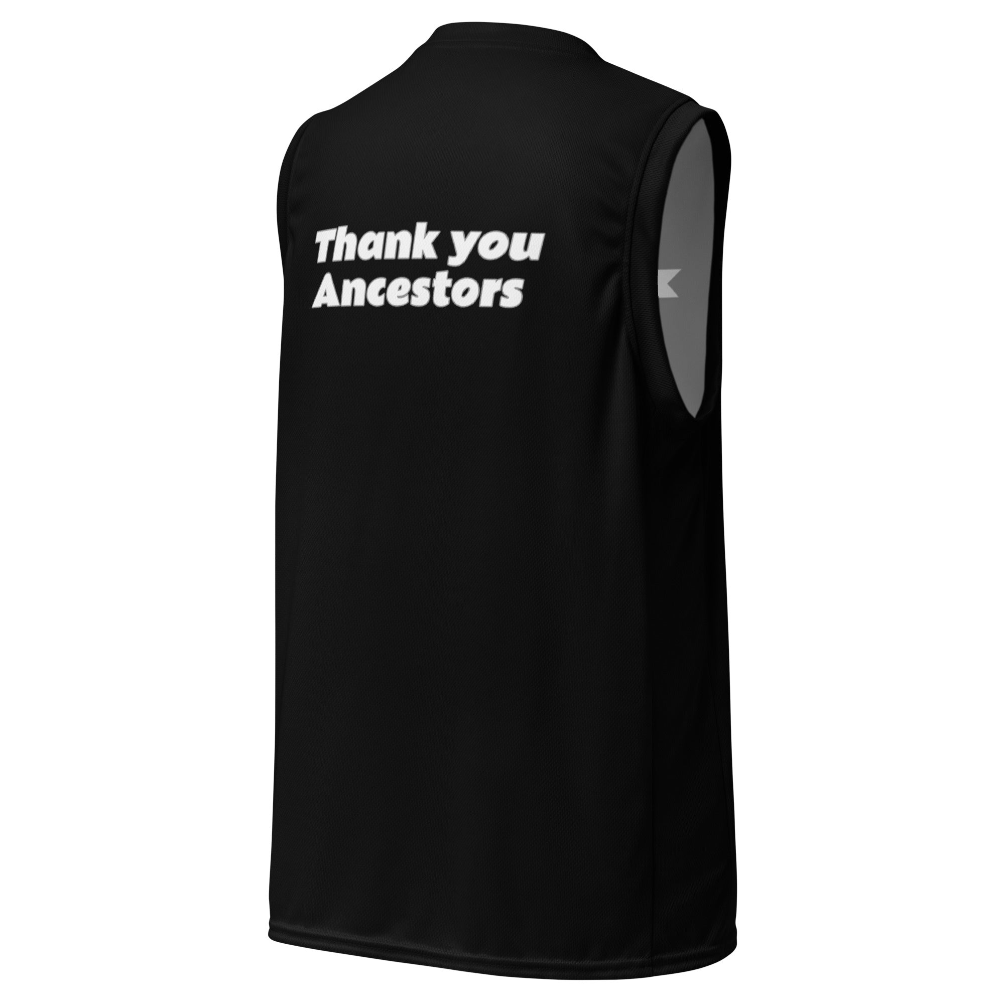 Warrior Strength, Native Stars Black Recycled unisex basketball jersey