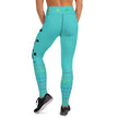 Warrior Strength, Native Rainbow Stars Turquoise Yoga Leggings