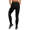 Warrior Strength, Native Rainbow Stars Black Yoga Leggings