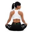 Warrior Strength, Native Rainbow Stars Black Yoga Leggings