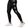 Warrior Strength, Native Rainbow Stars Black Yoga Leggings