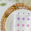 Rainbow Native Star Pattern, White Breakfast, Lunch, Dinner Cloth napkin set