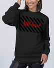 Still here! Red, Black and Charcoal Unisex Premium Crewneck Sweatshirt