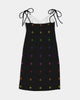 Native Stars Rainbow Pattern Women's Tie Strap Split Dress
