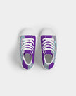 Native Pattern Purple Girl's  Kids Hightop Canvas Shoe