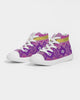 Purpl, Pink and Yellow Native Pattern Kid's Kids Hightop Canvas Shoe