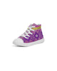 Purpl, Pink and Yellow Native Pattern Kid's Kids Hightop Canvas Shoe