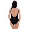 Native Bison White with Pink text One-Piece Swimsuit