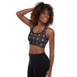 Pink Flower and Pattern Padded Sports Bra