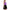 Purple Plaid with White Flower Skater Dress Yoga & Positive Vibes