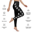 Geometric on Black Yoga Leggings with inside pocket