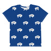 Native Bison White Youth crew neck t-shirt