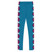 Native Bison White with Pattern Pink/Black Youth Leggings