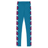 Native Bison White with Pattern Pink/Black Youth Leggings