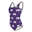 Native Bison White All-Over Print Youth Swimsuit