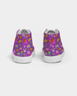 Purple Sweet Faces Girl's Kids Hightop Canvas Shoe