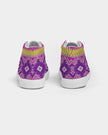 Purpl, Pink and Yellow Native Pattern Kid's Kids Hightop Canvas Shoe