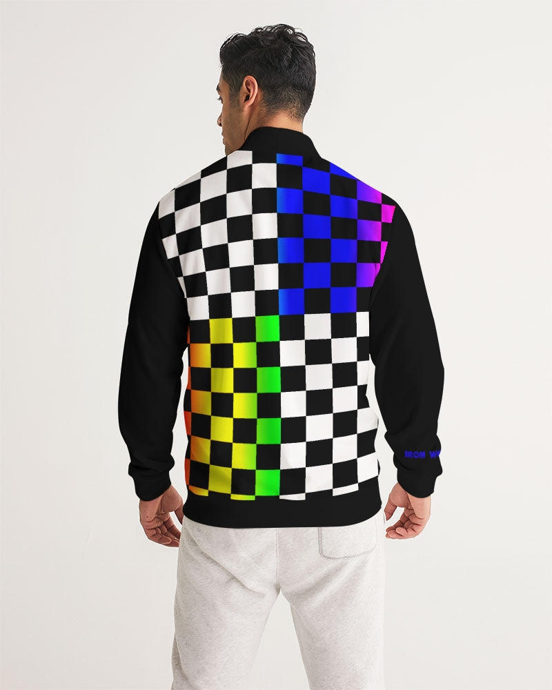4 sided Checkered Men's Track Jacket