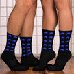 Native Bison Blue Socks