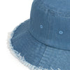 Personalize it with your Tribe! Represent your Tribe. Distressed denim bucket hat