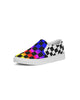 2 sides Checkered Men's Slip-On Canvas Shoe