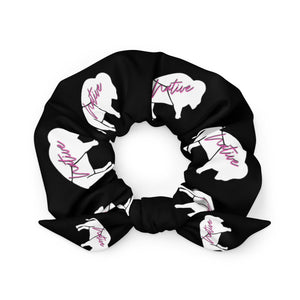 Native Bison Kids Pink/White Scrunchie