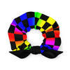 Rainbow Checkered Hair Scrunchie