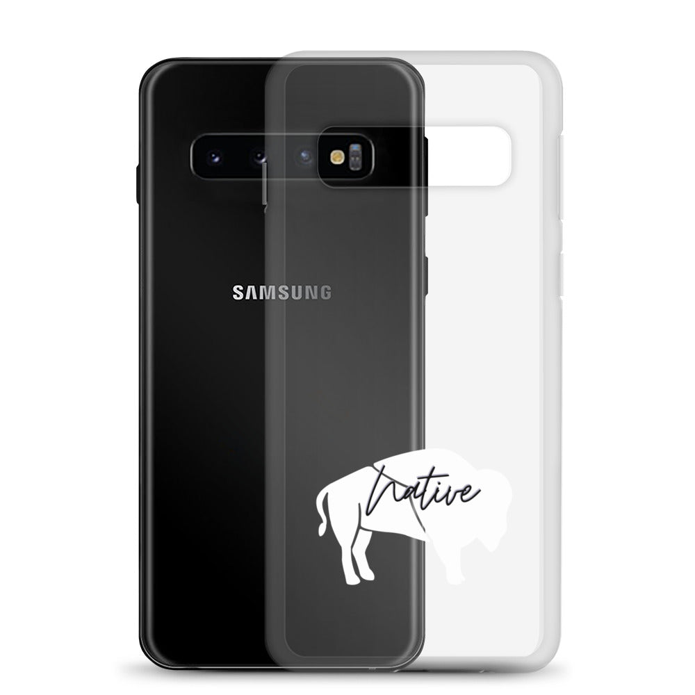 Native Bison White Samsung Case
