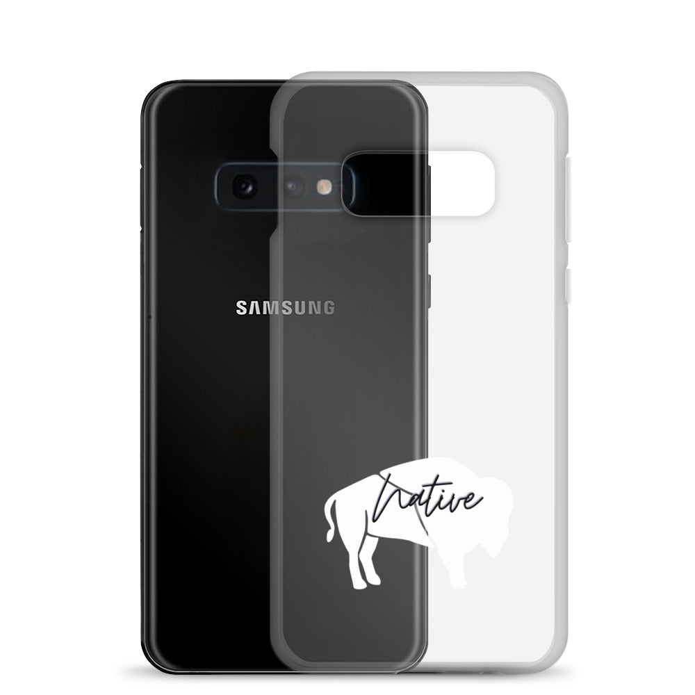 Native Bison White Samsung Case